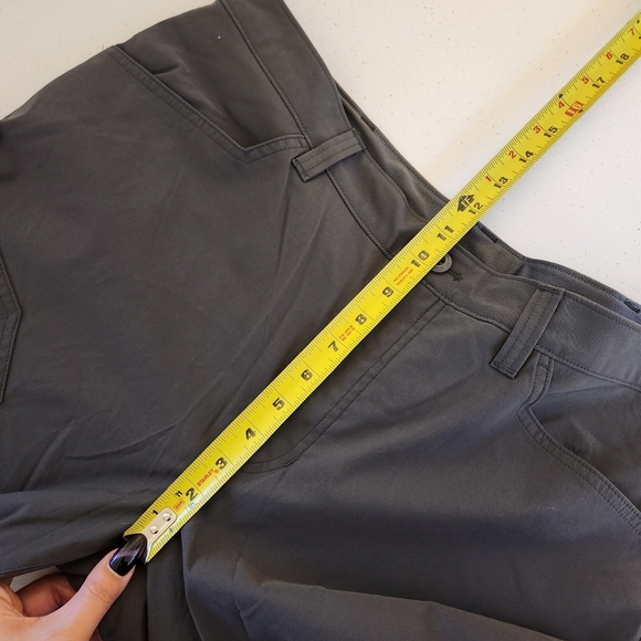 Eddie Bauer Gray Fleece Lined Tech Pants Size 38x30 Winter Outdoor Ski Hiking - Picture 10 of 12